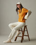 Women's French Terry Crew Sweatshirt - Butterscotch